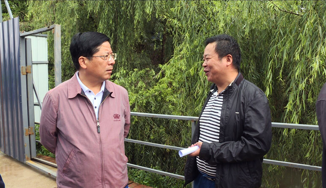 区委书记调研防汛2