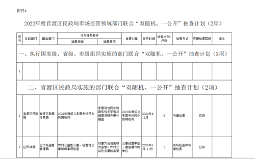双随机一公开
