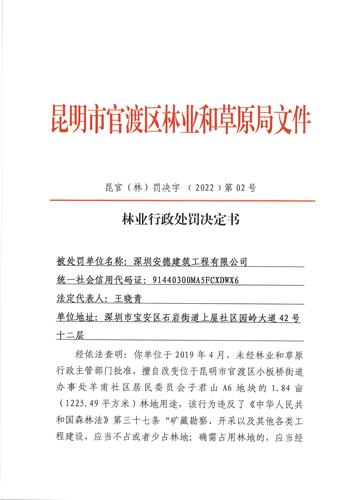 处罚决定 昆官（林）罚决字 ﹝2022﹞第02号_页面_1