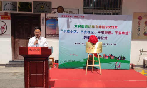 太和街道举行辖区达标官渡区2022年“平安小区、平安社区、平安街道、平安单位”集中授牌仪式265