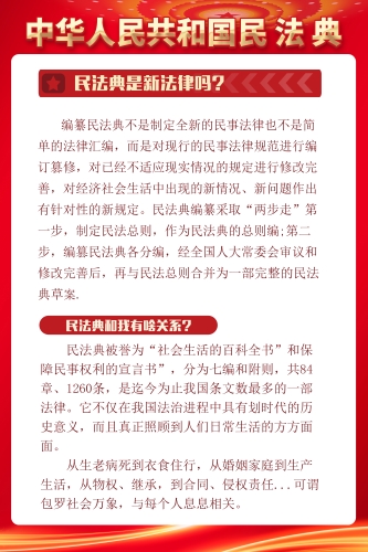 民法典宣传海报1