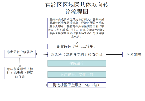 区域医共体双向转诊流程图