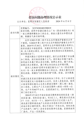 X3YN202405290019办理情况公示表（1）