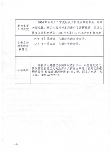第三轮中央生态环境保护督察交办群众举报件信息公示表2（X3YN202405310077）
