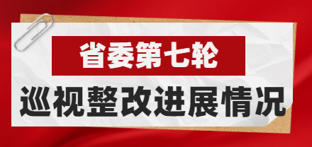 省委第七轮巡视整改进展情况